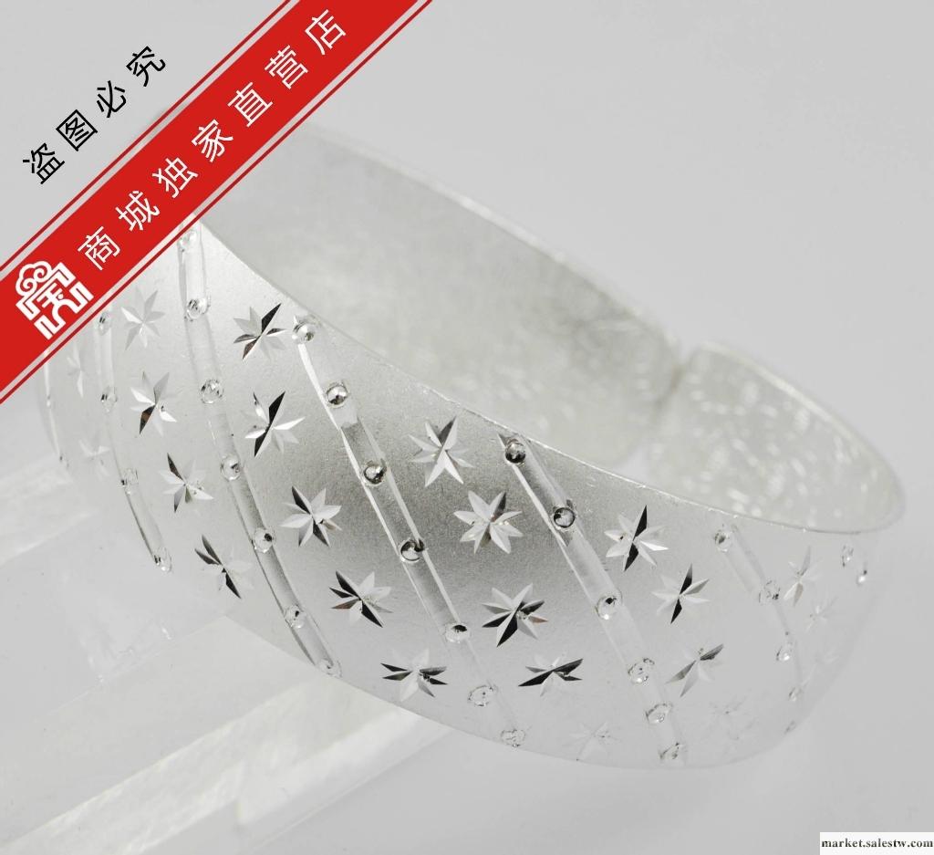 供應寶興銀樓-精品車花寬齊口手鐲 14款-01500020065-AD工廠,批發,進口,代購
