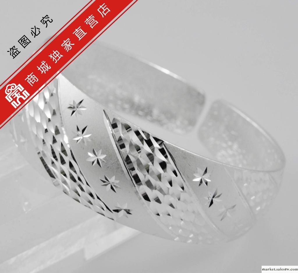 供應寶興銀樓-精品車花寬齊口手鐲 2款-01500020065-R工廠,批發,進口,代購