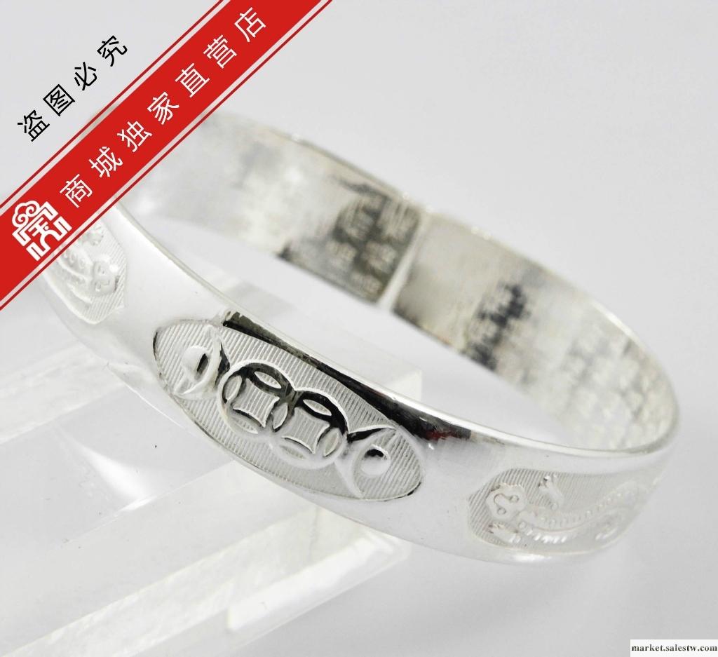 供應寶興銀樓-寬油壓齊口手鐲-01500080065-WEQ工廠,批發,進口,代購