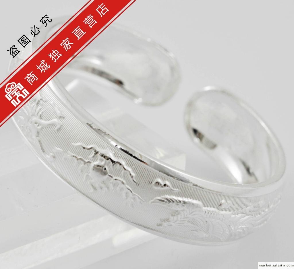 供應寶興銀樓-寬油壓齊口手鐲B款-01500080065-S工廠,批發,進口,代購