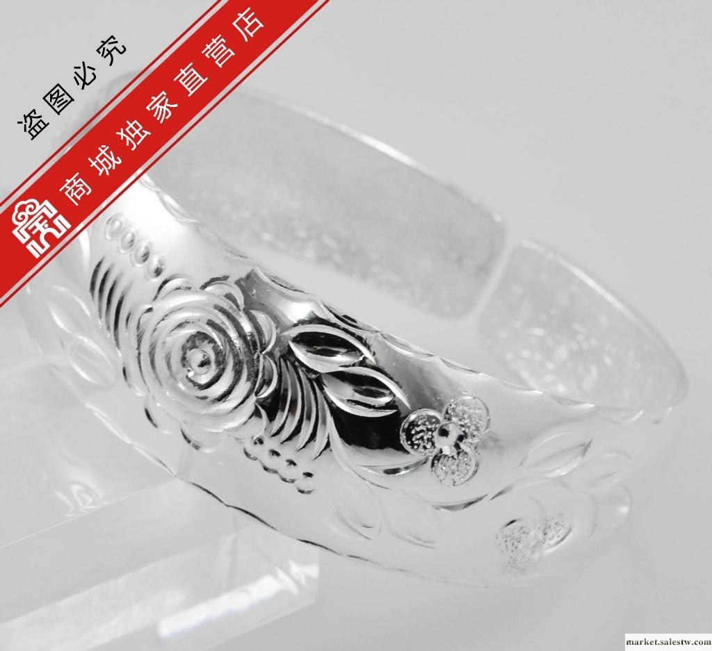 供應寶興銀樓-精品車花寬齊口手鐲 4款-01500020065-T工廠,批發,進口,代購