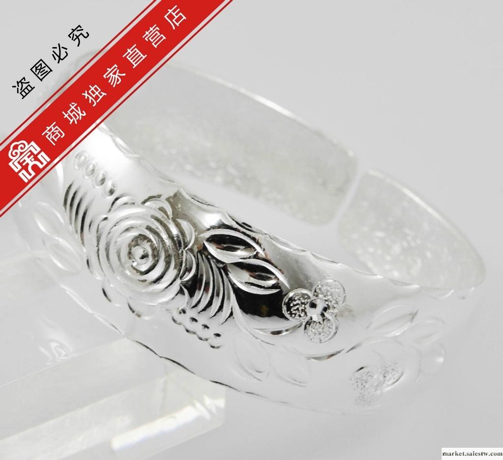供應寶興銀樓-精品車花寬齊口手鐲 3款-01500020065-S工廠,批發,進口,代購