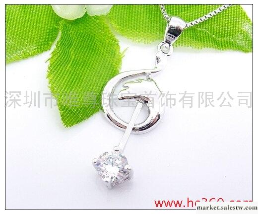 供應唯尊Q220鑲鋯石吊墜表面電白金工廠,批發,進口,代購