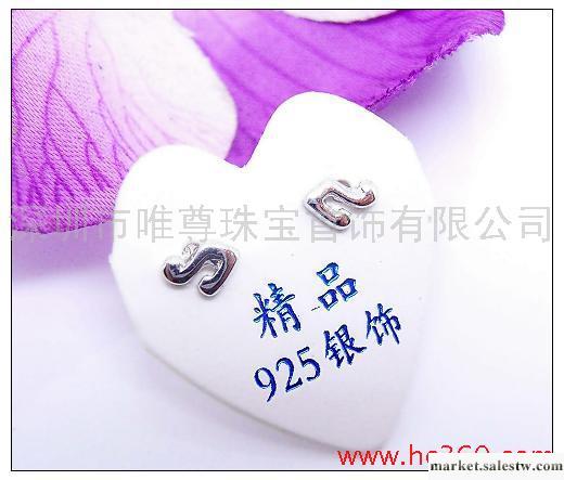 供應唯尊E091925純銀音符耳釘工廠,批發,進口,代購