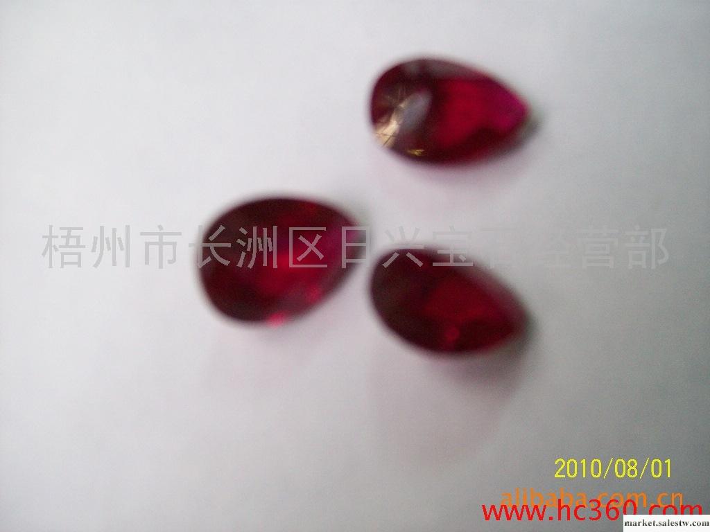 人造寶石、紅剛玉梨形、蛋形、馬眼千禧切割工廠,批發,進口,代購