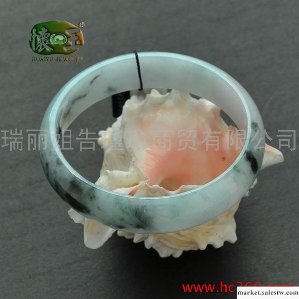 供應懷玉冰糯種飄花翡翠手鐲n1517工廠,批發,進口,代購