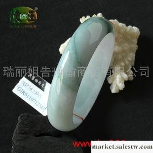 供應冰糯種飄花翡翠手鐲n2341（60.4）工廠,批發,進口,代購