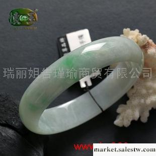 供應冰糯種飄綠花翡翠手鐲n2435（60.2工廠,批發,進口,代購