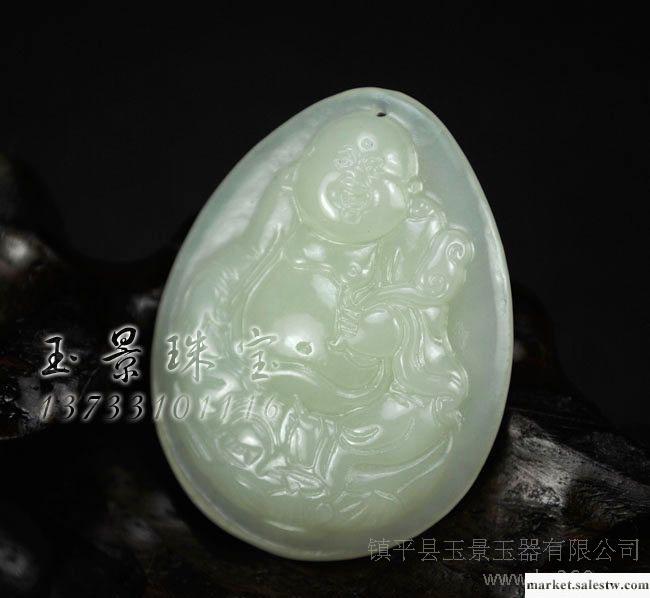 和田玉吊墜 佛 吊墜 新款造型 質地白潤 笑口常開 完美無瑕 批發工廠,批發,進口,代購