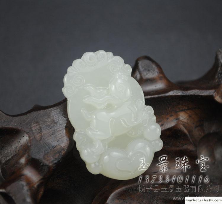 和田玉吊墜 生肖兔掛件 雕工精湛 生動逼真工廠,批發,進口,代購