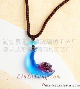 吊墜-花前月下-古法琉璃-琉璃飾品-時尚飾品工廠,批發,進口,代購