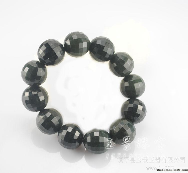 批發新疆和田玉手鏈 雕工精湛 大方優雅 16mm圓珠工廠,批發,進口,代購