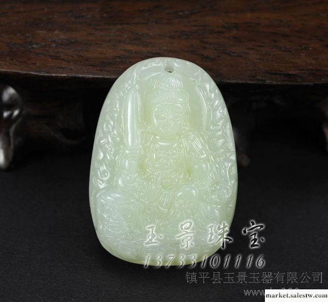 和田玉吊墜 中號本命佛 文殊菩薩 兔守護神 雕工精致 質地完美工廠,批發,進口,代購