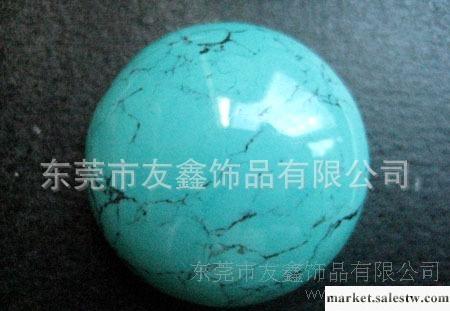 天然綠松石，28×10mm圓形戒面，綠松石鑲嵌飾品工廠,批發,進口,代購