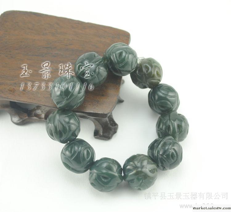 玉器批發和田玉手鏈 核桃手鏈造型 雕工精湛 大方氣派工廠,批發,進口,代購