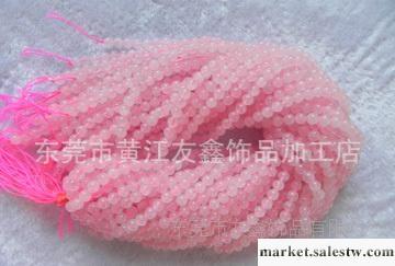 廠家天然粉晶飾品，6mm粉晶圓珠工廠,批發,進口,代購
