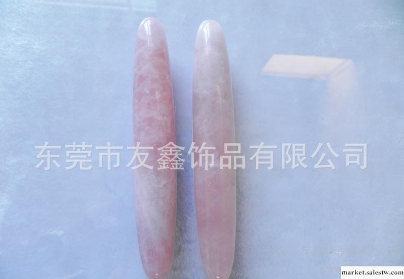 天然粉晶飾品，153×25mm粉晶按摩棒,定做各種半寶石按摩棒工廠,批發,進口,代購