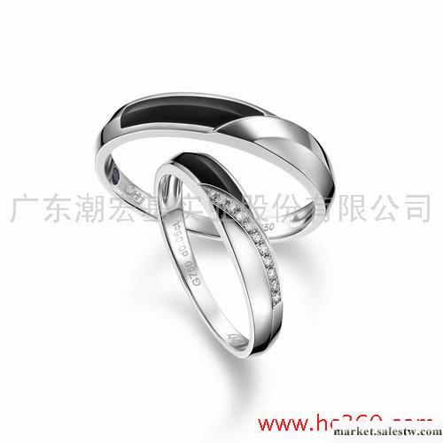 供應18K金鉆石情侶戒指-結婚對戒-潮宏基珠寶工廠,批發,進口,代購