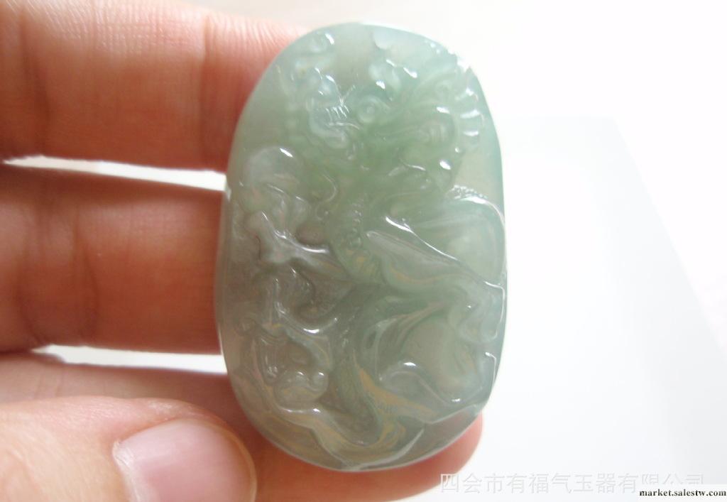 翡翠吊墜龍牌   四會來料雕刻加工  來版定制廠家直銷工廠,批發,進口,代購