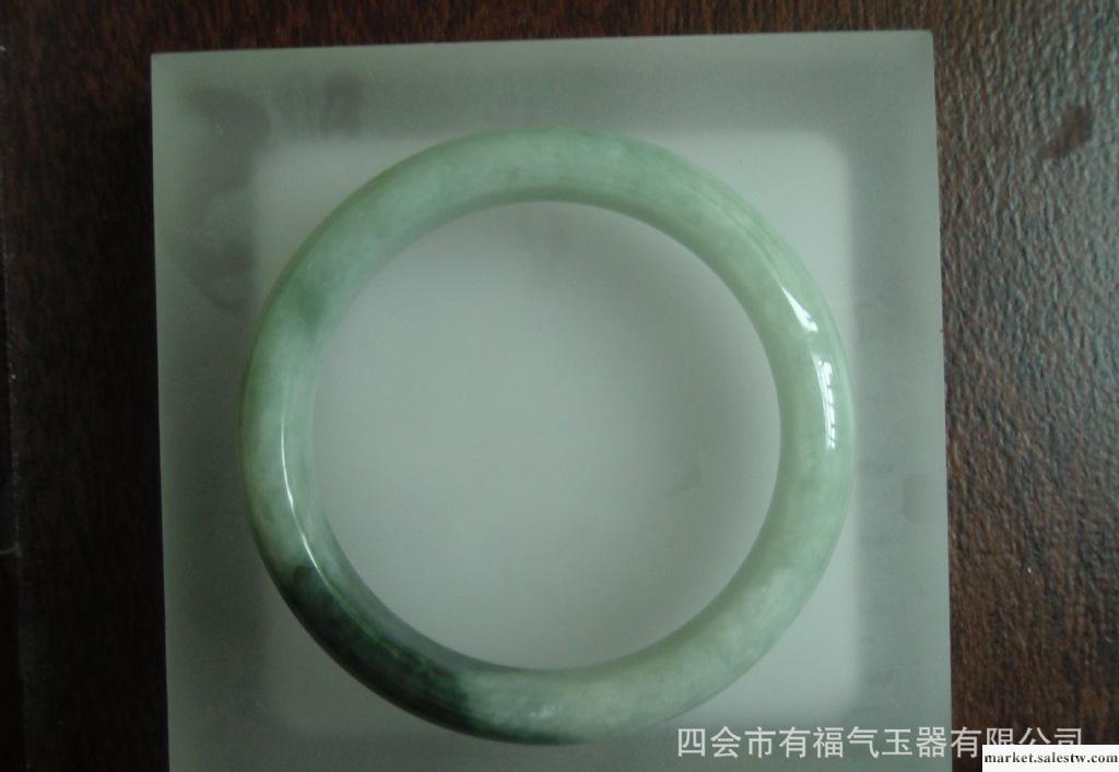 緬甸翡翠手鐲 天然翡翠a貨糯種飄花寬版圓條手鐲玉器加工廠工廠,批發,進口,代購