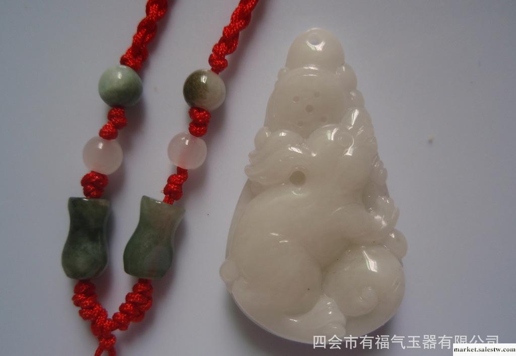 吊墜掛件天然緬甸翡翠A貨 兔掛件 翡翠吊墜來料加工工廠,批發,進口,代購