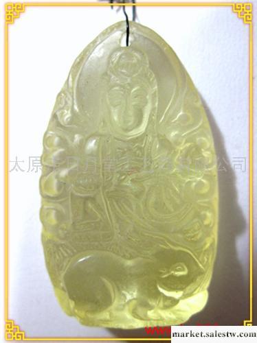 供應{香港日月堂}開光天然黃水晶守護神吊墜 屬兔的本命佛 文殊菩薩(批發另議)工廠,批發,進口,代購