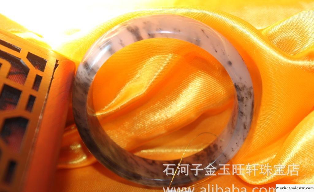 高檔新疆戈壁玉鐲 金絲玉手鐲女士高貴飾品 和田玉鐲工廠,批發,進口,代購