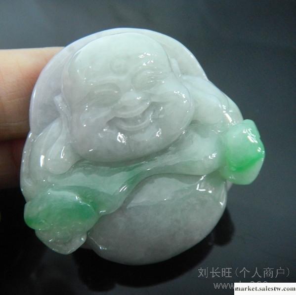 供應夢之星翡翠白底綠彌勒佛吊墜 特價批發工廠,批發,進口,代購