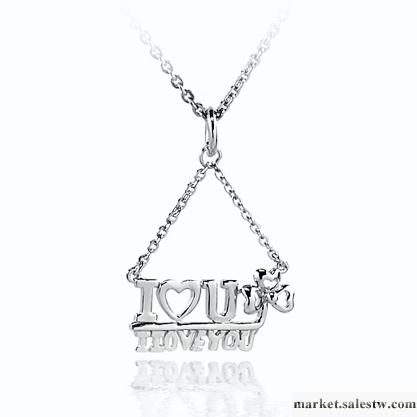 供應925純銀飾品 銀飾 首飾 批發 項鏈 吊墜 ㊣ I LOVE YOU 項墜工廠,批發,進口,代購