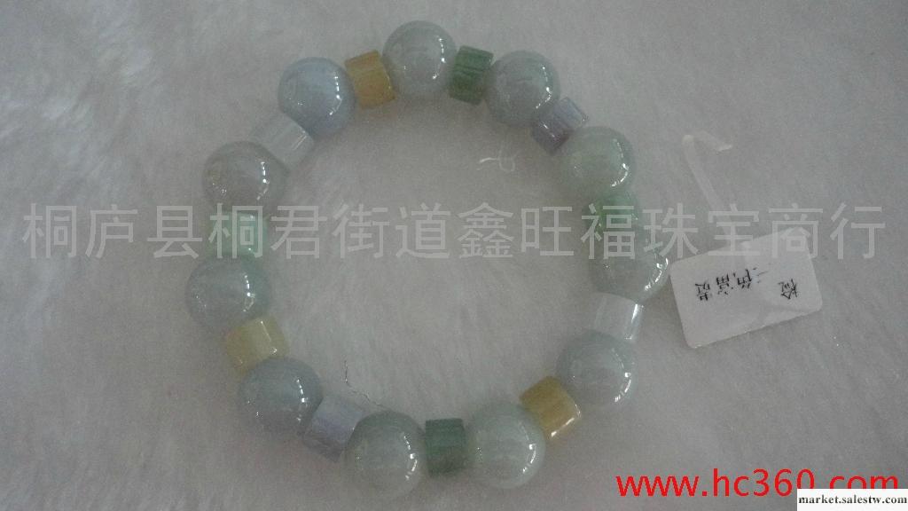 供應鑫旺福天然翡翠a貨時尚手鏈男女情侶手鏈工廠,批發,進口,代購
