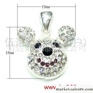 供應SJ3555米奇水晶首飾套裝，純銀飾品，925銀飾工廠,批發,進口,代購