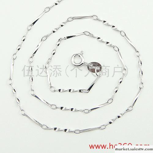 供應Y404 16寸斜批角間扭片鍍白金，首飾批發工廠,批發,進口,代購