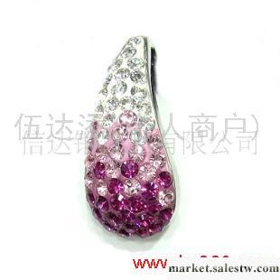 供應SJ1522純銀水晶吊墜，時尚純銀飾品，銀首飾工廠,批發,進口,代購