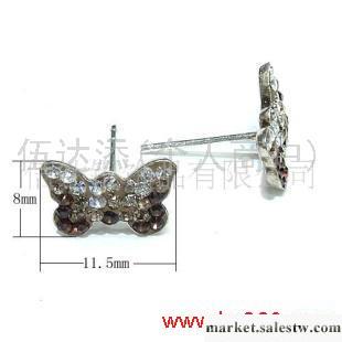 供應應SJ2115蝴蝶形耳釘，高檔銀耳飾品，銀首飾工廠,批發,進口,代購