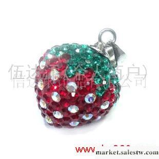供應SJ2546純銀草莓吊墜，高檔純銀首飾批發工廠,批發,進口,代購