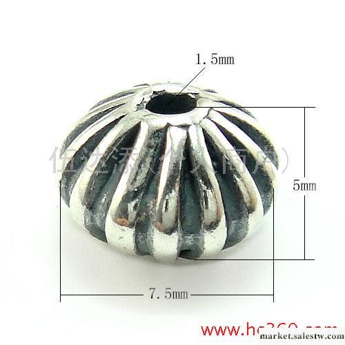 供應KM040 925銀配件，泰銀油黑珠，銀飾首飾品工廠,批發,進口,代購