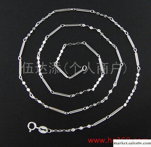 供應YD932 18寸花片間滿天星鍍白金，水晶項鏈工廠,批發,進口,代購