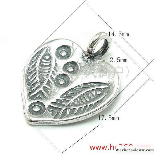 供應KM055 泰銀雙魚心形片，串珠DIY銀飾配件工廠,批發,進口,代購