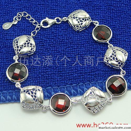 供應01175 925純銀半寶石手鏈，925純銀飾品工廠,批發,進口,代購