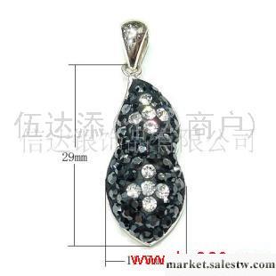 供應SJ3529純銀水晶首飾套裝，高檔銀飾品工廠,批發,進口,代購