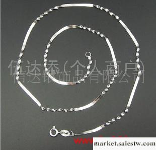 供應YD947 18寸雙水波間刀片鏈，925純銀工廠,批發,進口,代購