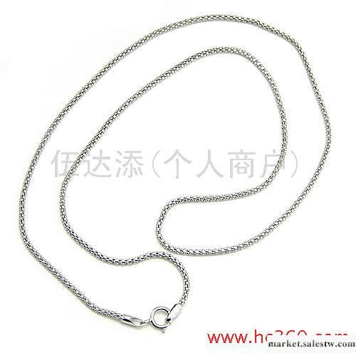 供應YD920 18寸粟米鏈鍍白金，純銀意大利項鏈工廠,批發,進口,代購
