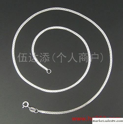 供應Y946 16寸車花金龍鏈鍍白金，925銀飾品工廠,批發,進口,代購