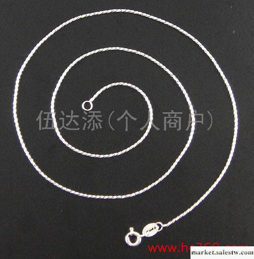 供應Y904 16寸方蛇全扭項鏈鍍白金，925銀飾工廠,批發,進口,代購