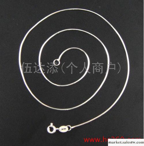 供應YD934 18寸八角蛇項鏈鍍白金，925銀鏈工廠,批發,進口,代購