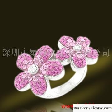 供應a-shiny925純銀水鉆戒指樹葉潮女戒指環工廠,批發,進口,代購