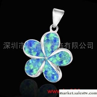 供應a-shiny925純銀澳寶吊墜五瓣花-925純銀澳寶吊墜k工廠,批發,進口,代購