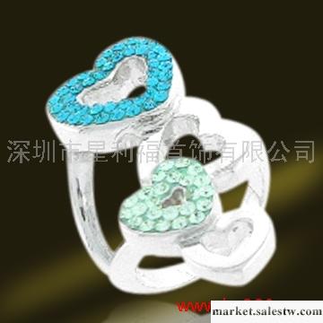 供應a-shiny925純銀水鉆戒指純銀滿鉆工廠,批發,進口,代購