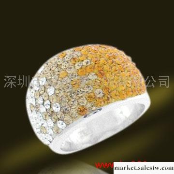 供應a-shiny925純銀水鉆戒指地利水鉆 扭轉愛心工廠,批發,進口,代購