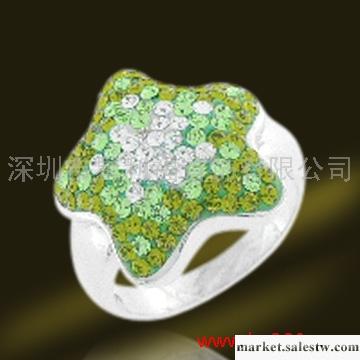 供應a-shiny925純銀水鉆戒指 密度高排列有序1工廠,批發,進口,代購